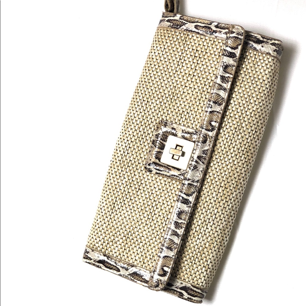 Sondra Roberts Womens’ beautiful tan clutch